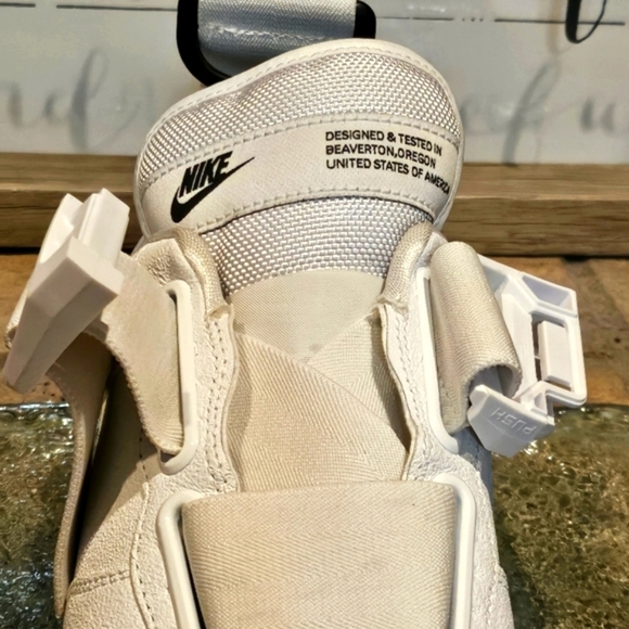 Nike Air Force 1 Utility White Strap Closure Mn 8 | Wmn #AO1531-101 - Picture 7 of 11